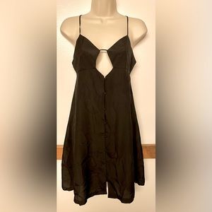 NWT Nasty Gal Slip Dress with Geometric Front Cutout